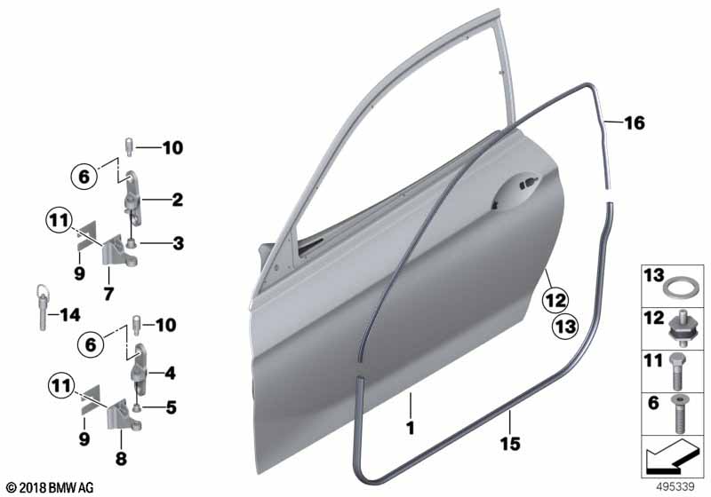 Genuine BMW 41508424262 Lower Bush FOR DOOR HINGE (Inc. M6 GT3) | ML Performance EU Car Parts
