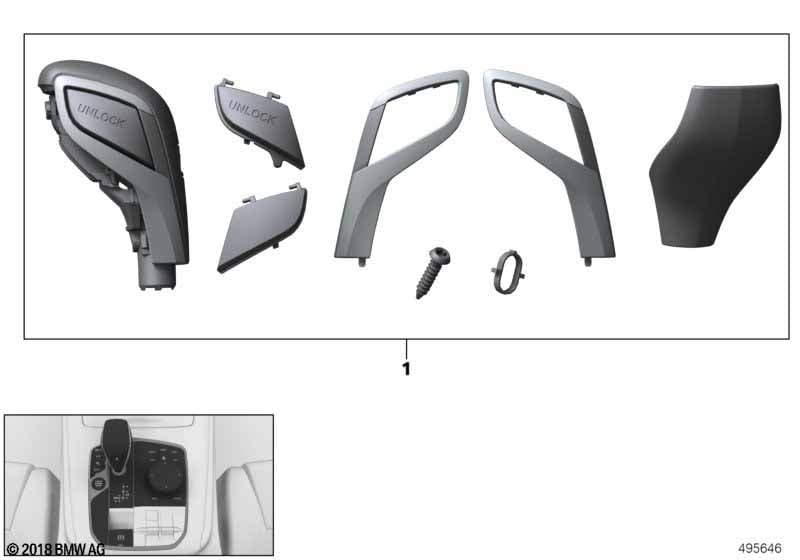 Repair kit gearshift lever knob