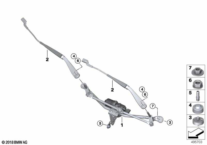 Single wiper parts