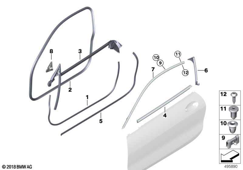 Genuine BMW 51358739177 F92 G15 Edge Protection (Inc. 840i, M8 & 840iX) | ML Performance UK Car Parts