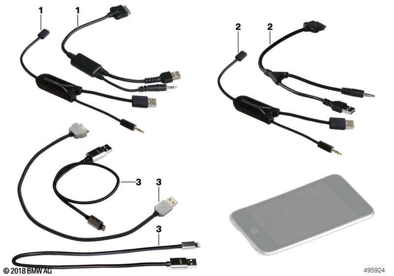 Cable adapter for Apple iPod / iPhone
