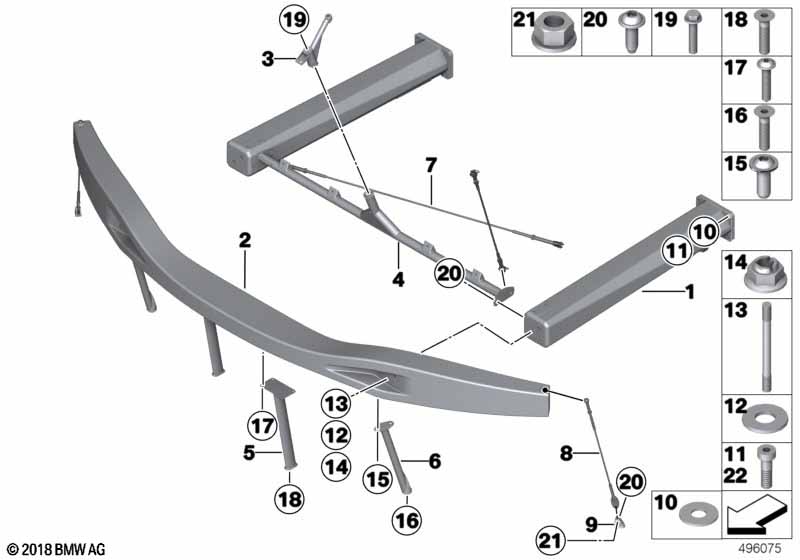 Genuine BMW 51648424445 Rod Center FRONT SPLITTER (Inc. M6 GT3) | ML Performance UK Car Parts