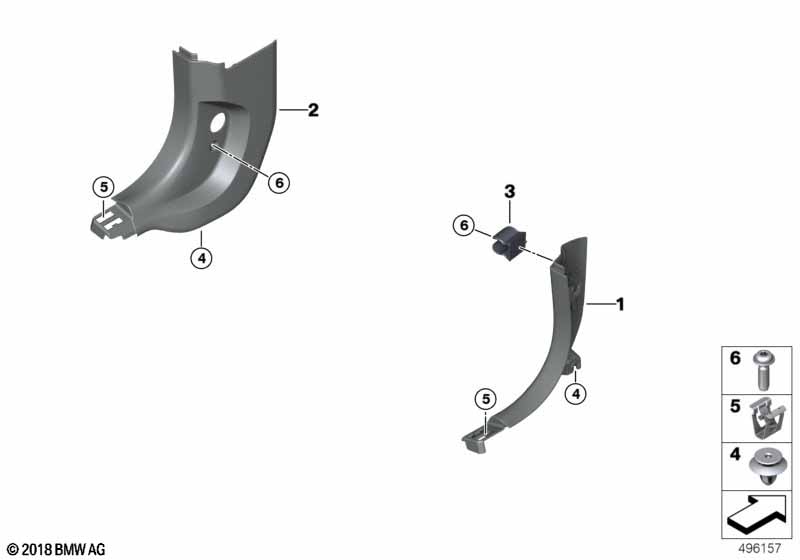 Genuine BMW 51477479200 G15 F93 G14 Lateral Trim Panel, Right SCHWARZ (Inc. M850iX, M8 & 840dX) | ML Performance UK Car Parts