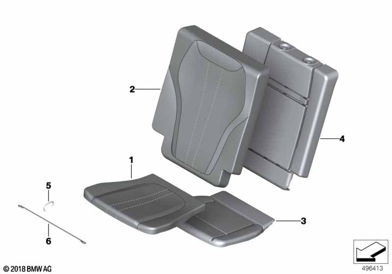 Genuine BMW 52307443467 G05 Foam Rubber Pad, Seat, Rear (Inc. X5) | ML Performance UK Car Parts