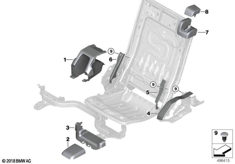 Genuine BMW 52307954295 G05 Trim Cover, Floor, Rear Left SCHWARZ (Inc. X5 25dX, X5 40i & X5 30dX) | ML Performance UK Car Parts