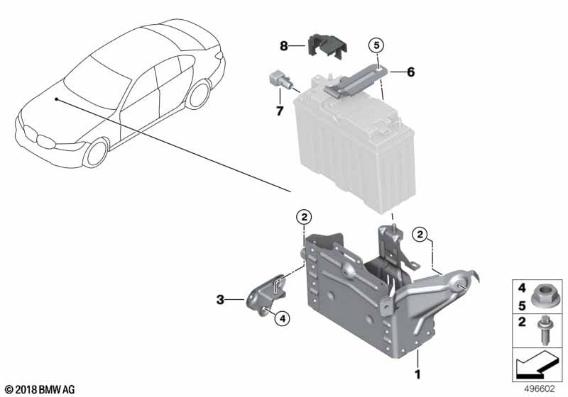Dual storage system mounted parts