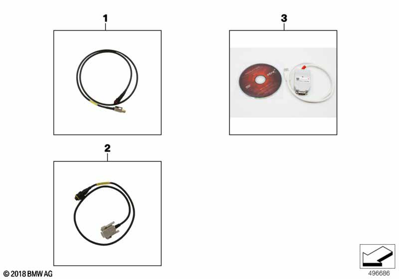 Genuine BMW 61127777918 Lan Cable ETHERN.>DEUTSCH (Inc. M6 GT3) | ML Performance UK Car Parts