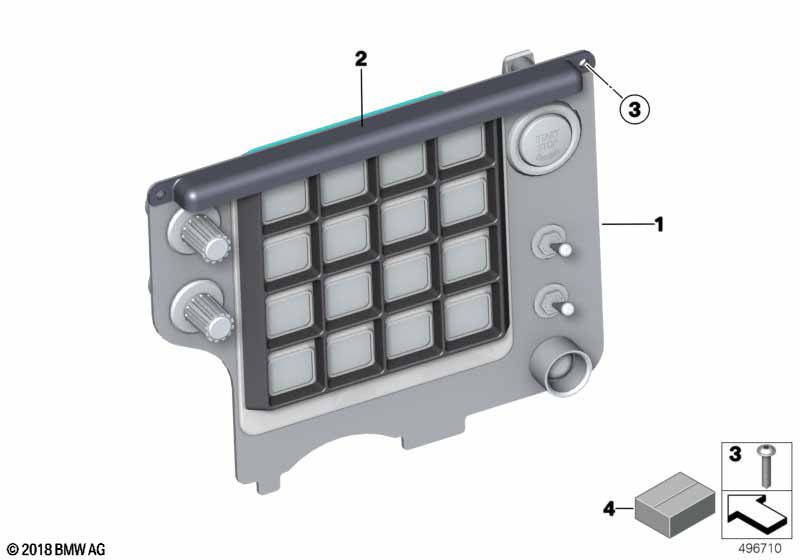 Genuine BMW 61318424471 Operating Unit, Center Console SWITCHPANEL (Inc. M6 GT3) | ML Performance EU Car Parts