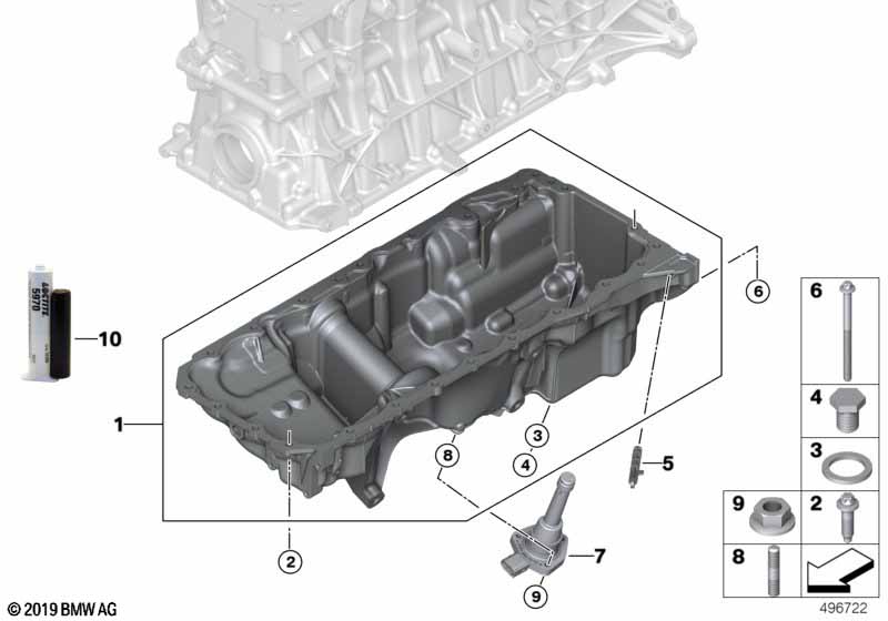 Genuine BMW 11138053424 Oil Pan (Inc. X3 M & X4 M) | ML Performance UK Car Parts