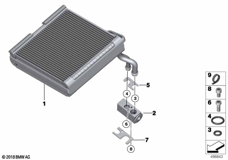 Genuine BMW 64008424555 Clamping EXPANSION VALVE (Inc. M6 GT3) | ML Performance UK Car Parts