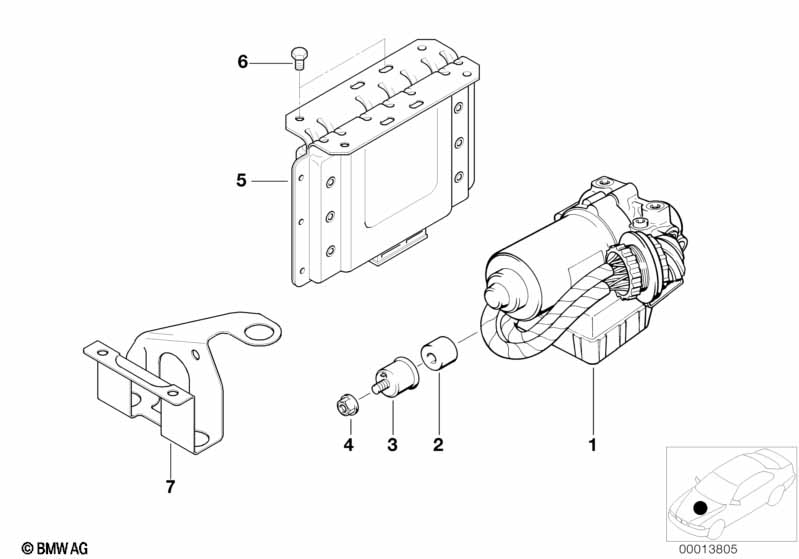 ASC hydro unit/control unit/support