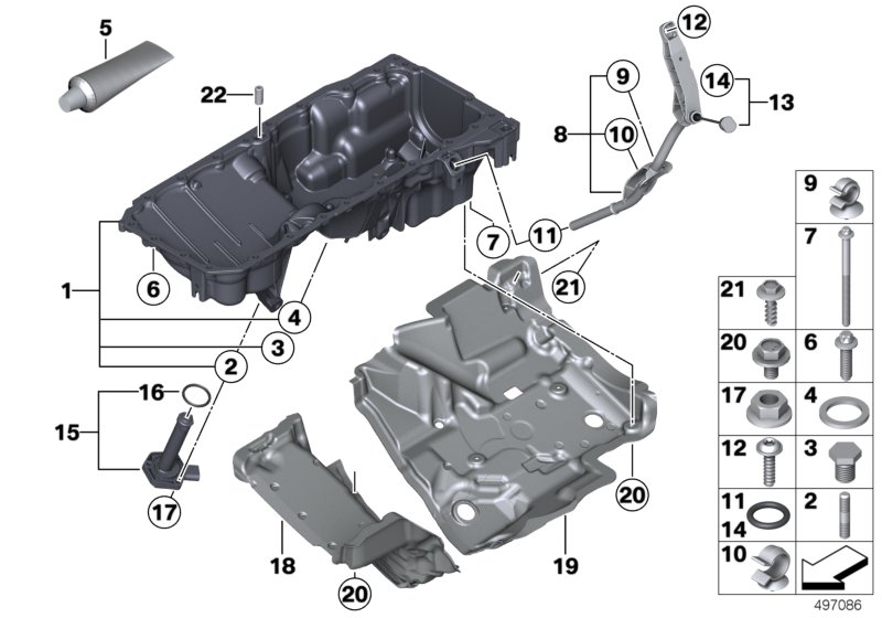 Genuine BMW 11138595457 F32 F33 F34 Oil Pan (Inc. 430dX, 330dX & 335dX) | ML Performance UK Car Parts