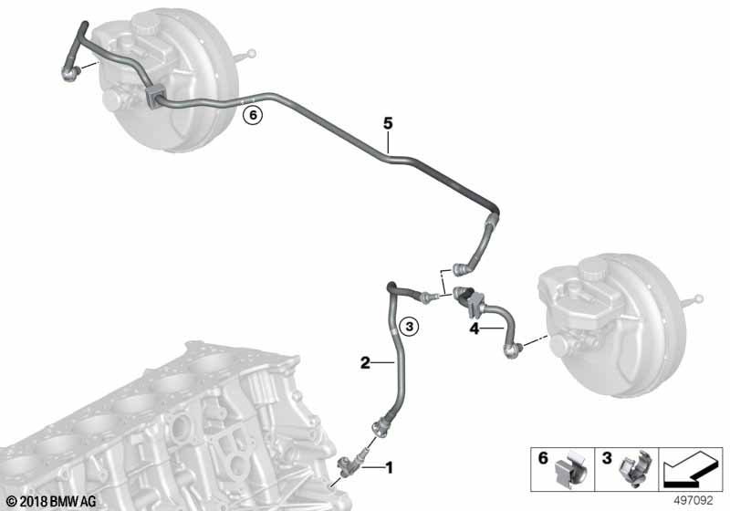 Genuine BMW 11668092849 Vacuum Pipe (Inc. X3 M & X4 M) | ML Performance UK Car Parts