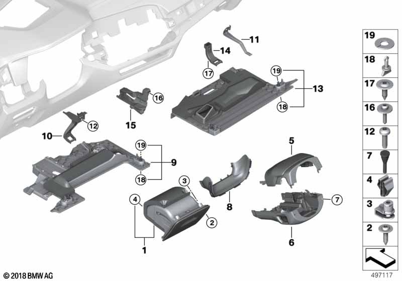 Genuine BMW 51459399364 G07 G05 G06 Trim Panel, Footwell, Airbag, Driver Left hand drive (Inc. X7 50iX, X7 M50iX & X5 45eX) | ML Performance EU Car Parts