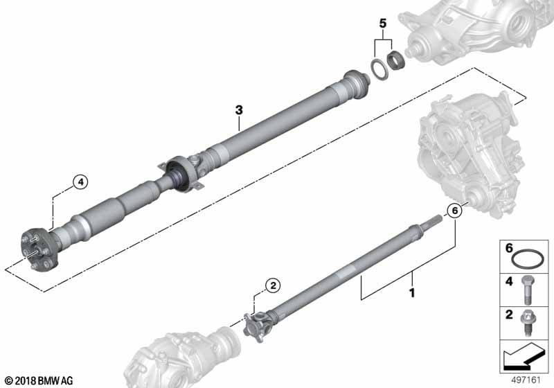Genuine BMW 26108678819 G14 G15 Drive Shaft (Inc. 840iX) | ML Performance UK Car Parts