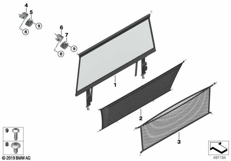 Genuine BMW 51477438987 G07 Support Dividing Net, Rear Left (Inc. X7 50iX, X7 40iX & X7 M50dX) | ML Performance EU Car Parts