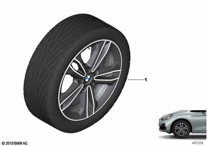 BMW LA wheel double spoke 549 - 17
