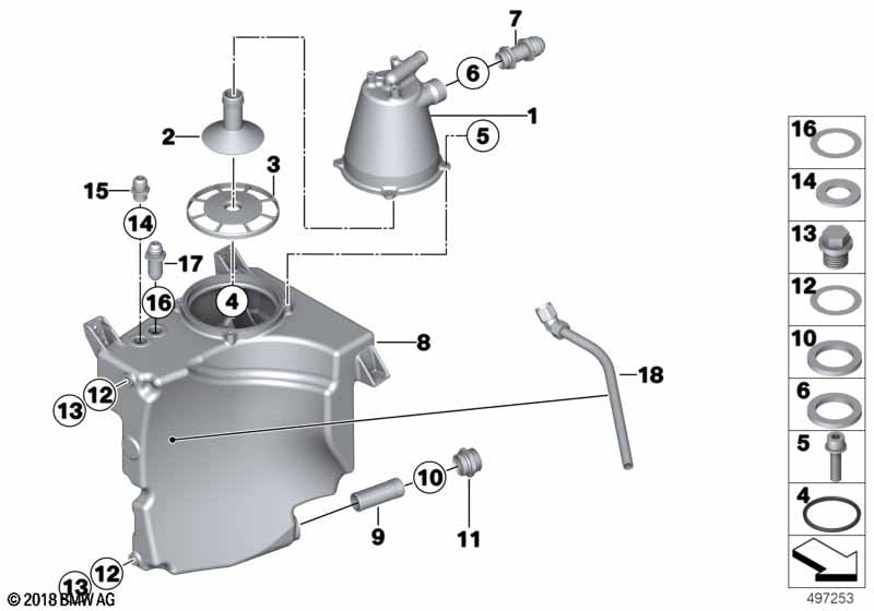 Genuine BMW 23138321444 Washer-Gasket DASH 8 (Inc. M6 GT3) | ML Performance UK Car Parts