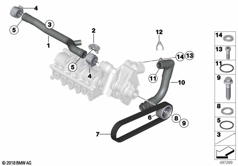 Genuine BMW 11837733692 O-Ring 20X2 VI 500 (Inc. M6 GT3) | ML Performance UK Car Parts