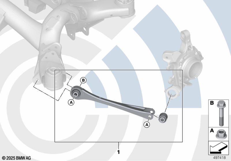 Repair kit for trailing arm