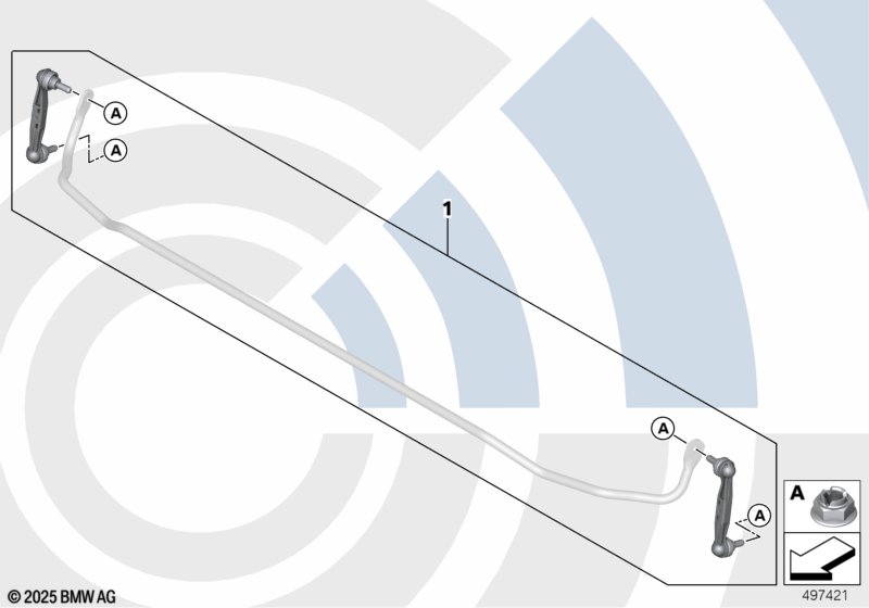 Repair kit for anti-roll bar links