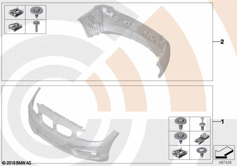 Installation kit, bumper