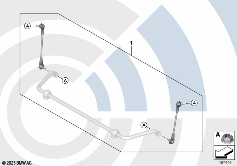 Repair kit for anti-roll bar links