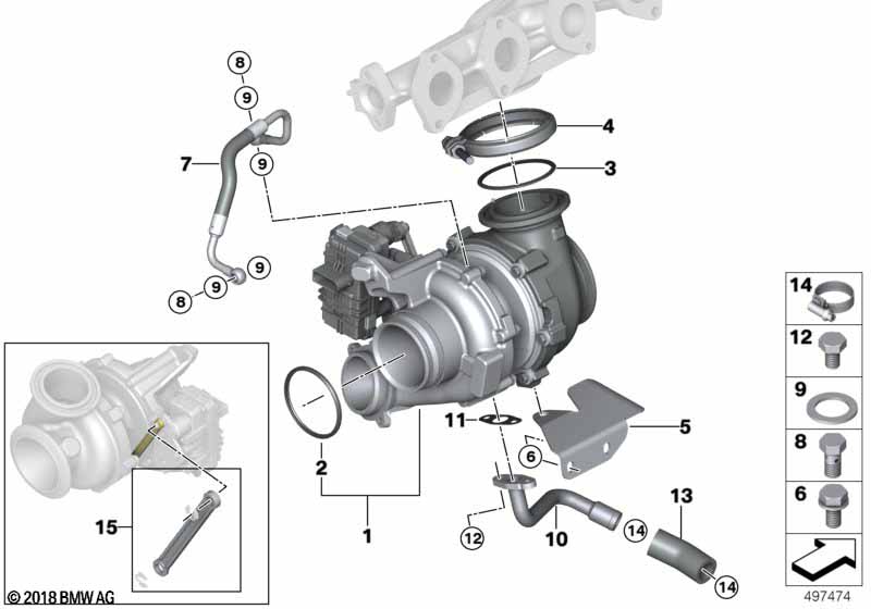 Genuine BMW 11658596432 F15 Repair Kit For Coupling Rod (Inc. X5 35dX) | ML Performance UK Car Parts