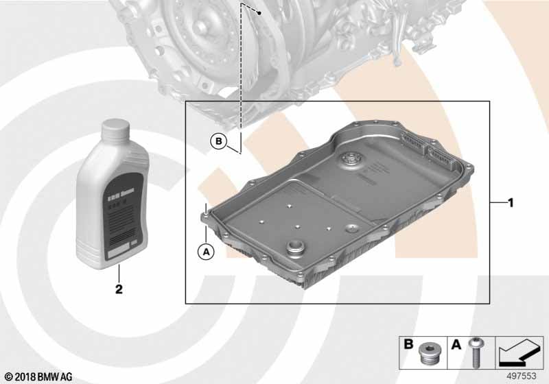 Fluid change kit, autom. transmission