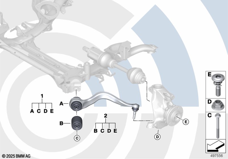 Genuine BMW 31102467057 F31 F30 F21 Repair Kit Hydro Mount VALUE LINE (Inc. 328dX, 318dX & 330dX) | ML Performance UK Car Parts