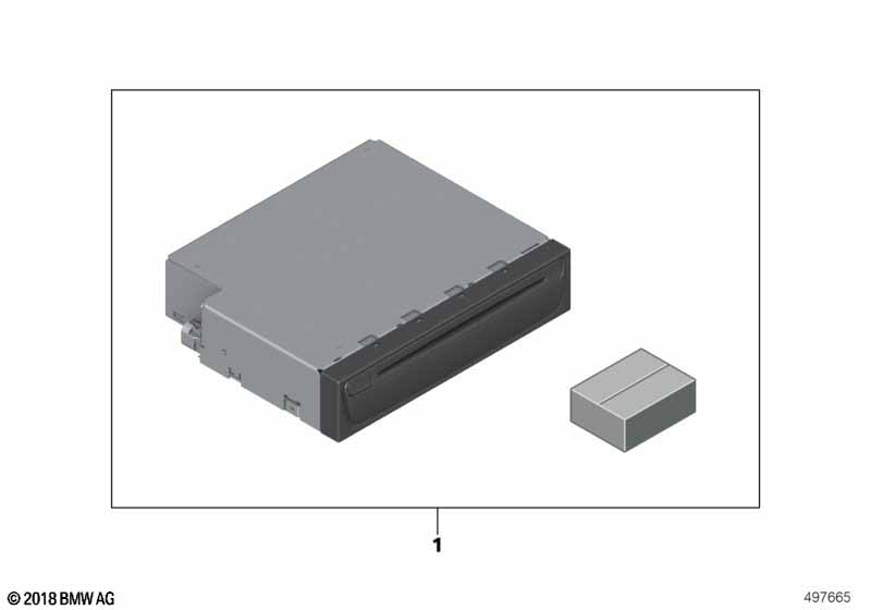 Genuine BMW 65122451539 G07 G05 G20 Retrofit Kit Folding Holder, Cd Player (Inc. X5) | ML Performance EU Car Parts