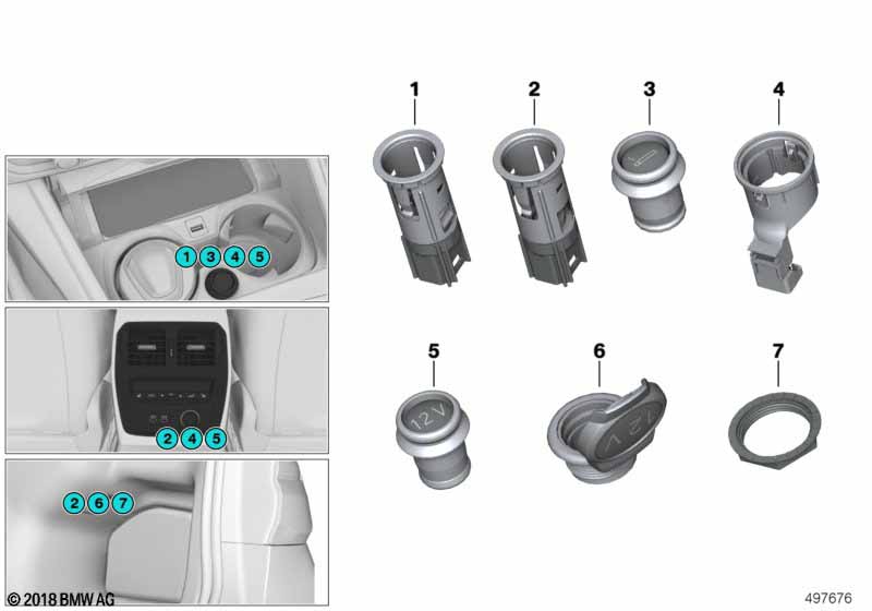 Genuine BMW 61347947769 G20 G21 Plug-In Socket (Inc. 320iX, 320d & 330i) | ML Performance EU Car Parts