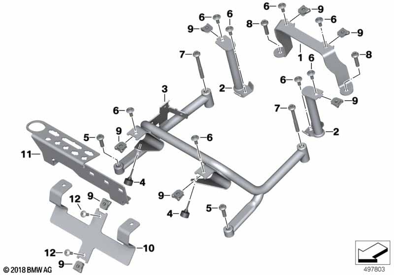 Holder for radio transceiver box