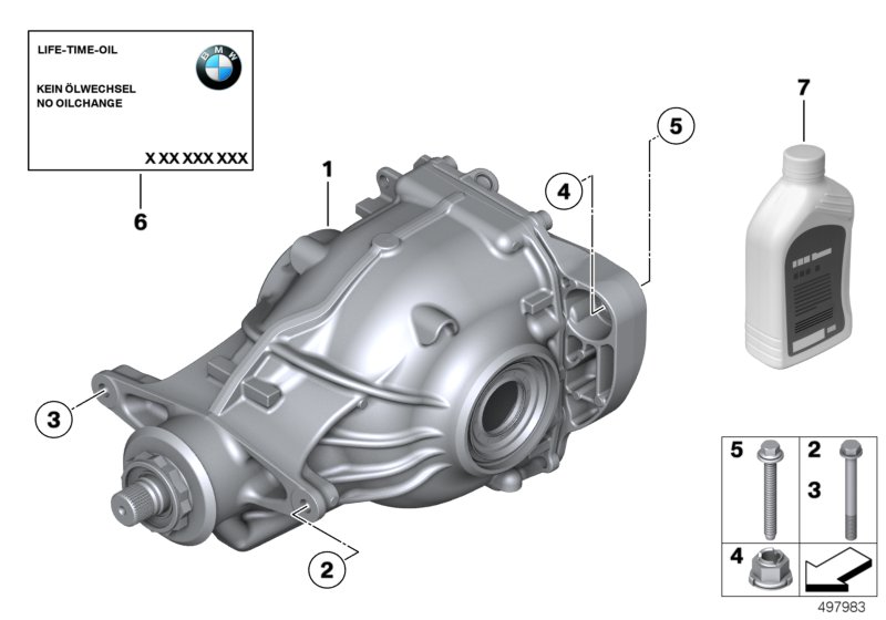 Genuine BMW 33107584448 Rear-Axle-Drive I=3,08 (Inc. 740LiX, 520d & 740Li) | ML Performance UK Car Parts