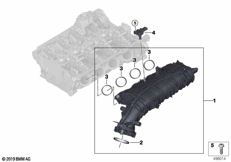 Genuine BMW 11618487500 G30 G20 G31 Seal For Intake System (Inc. 520i, X4 20iX & 320iX) | ML Performance UK Car Parts