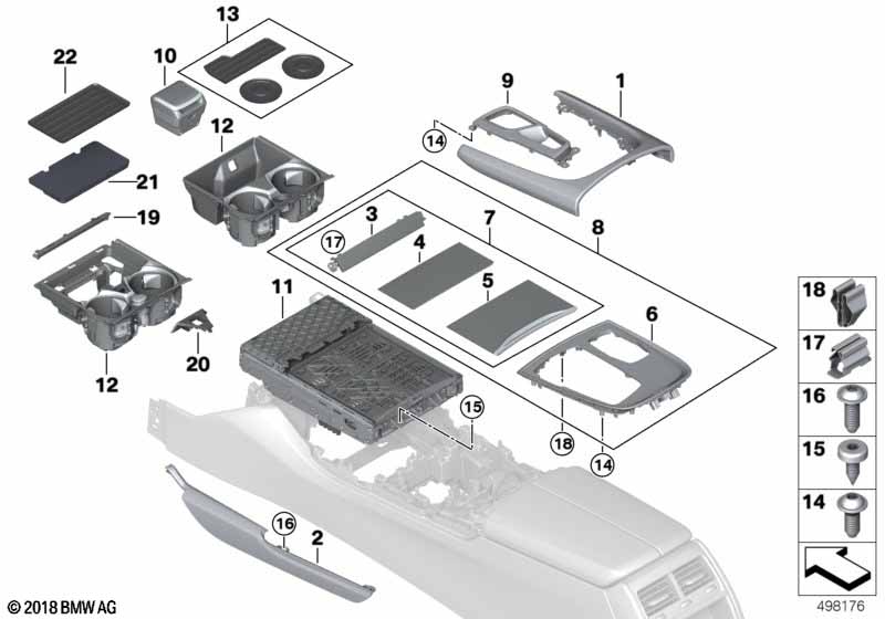 Genuine BMW 51168066676 G11 Trim Center Fineline/Metal SCHWARZ (Inc. 750LiX, 730dX & 725Ld) | ML Performance UK Car Parts