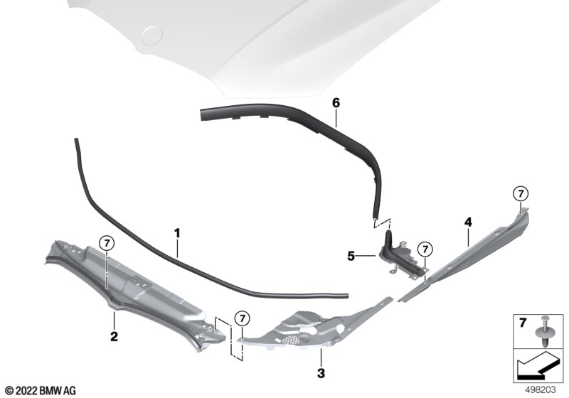 Genuine BMW 51767419386 G20 G21 Sealing Side Panel Right (Inc. 320i, 318d & M340iX) | ML Performance EU Car Parts