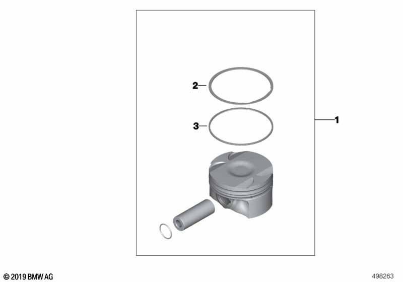Genuine BMW 11251415566 Piston Ring 90,6mm (Inc. E36 318iS Class 2) | ML Performance UK Car Parts