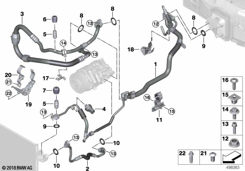 Genuine BMW 64129484622 G15 G11 G30 Holder (Inc. M850iX, ALPINA B7 & 750LiX) | Duco Car Parts UK Car Parts