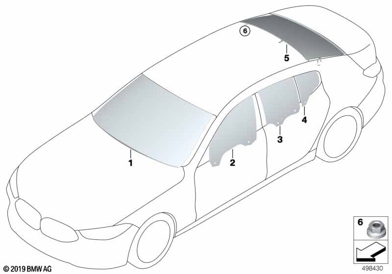 Genuine BMW 51317445218 F93 G16 Windshield Green, Cbdss/Hud Rain Sensor (Inc. 840dX, 840i & M8) | ML Performance UK Car Parts