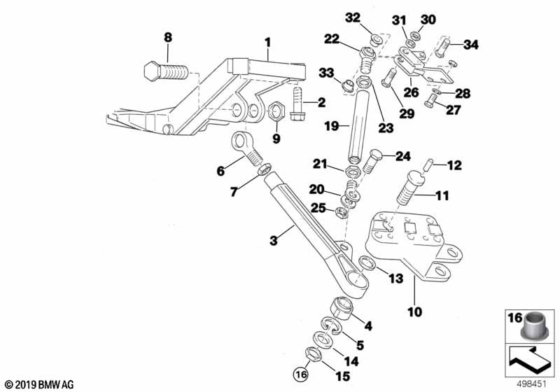 Genuine BMW 31122483146 Wishbone, Right 265mm (Inc. E36 318iS) | ML Performance UK Car Parts