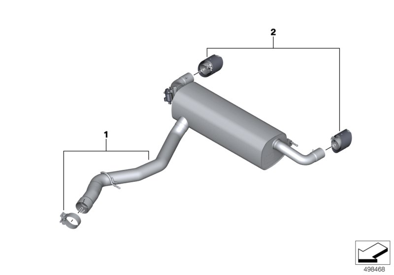 bmw g20 330i m performance exhaust