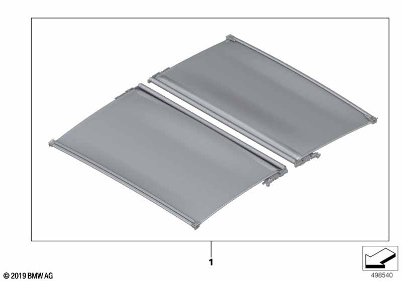 Genuine BMW 54108079086 G16 Roller Sunblind ANTHRAZIT (Inc. 840iX, 840i & M850iX) | ML Performance EU Car Parts