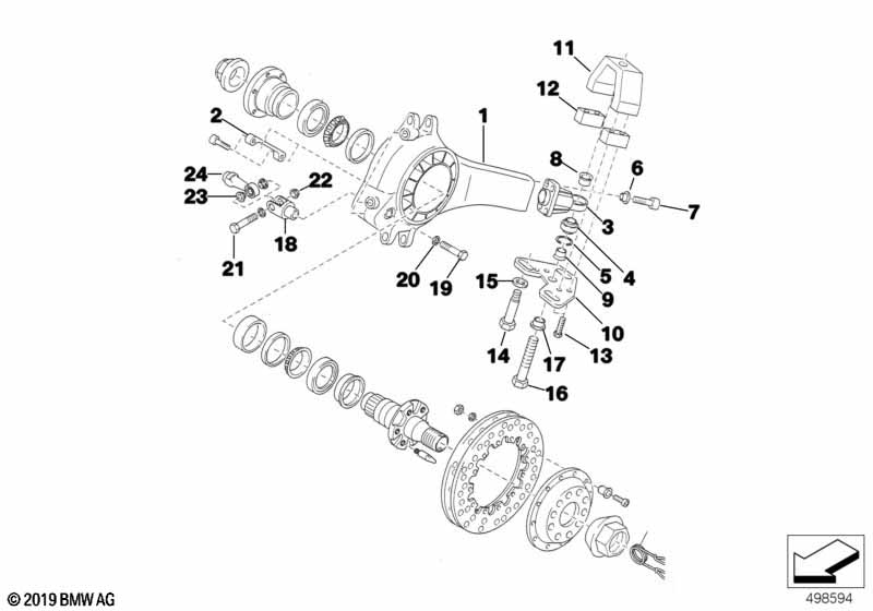 Genuine BMW 33332224165 E36 Fit Bolt M12X45 (Inc. 318iS & 320i) | ML Performance EU Car Parts