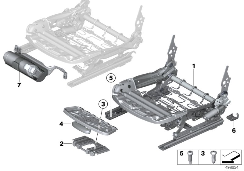 Genuine BMW 52107285861 Electrical Seat Mechanism, Left | Duco Car Parts UK Car Parts