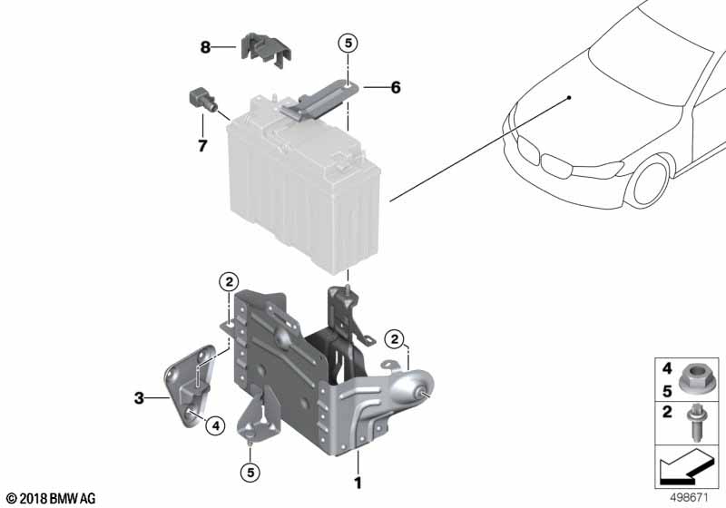 Dual storage system mounted parts
