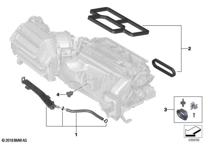 Housing parts, heater and air condit.