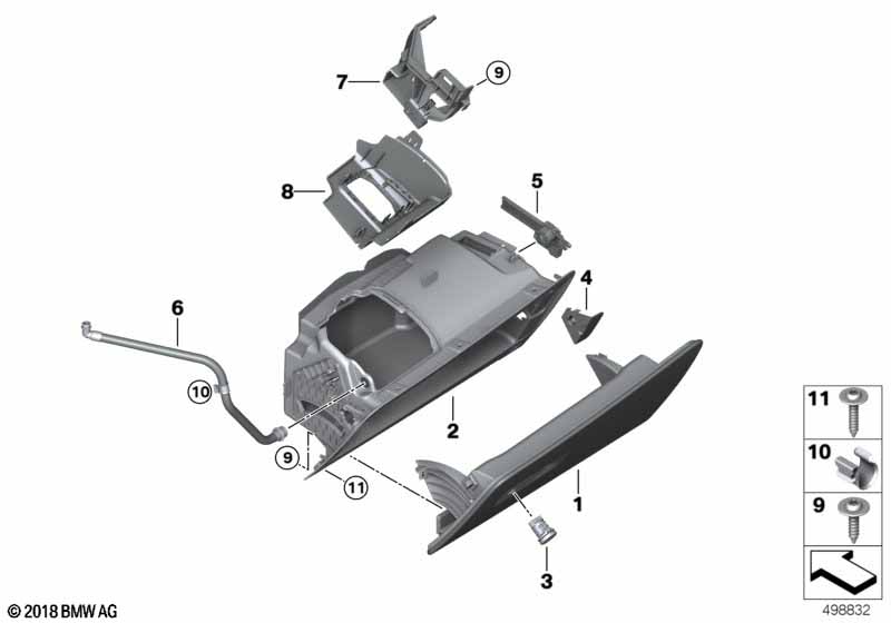 Genuine BMW 51169399765 G07 G05 G06 Holder Air Freshener Left hand drive (Inc. X6) | ML Performance UK Car Parts