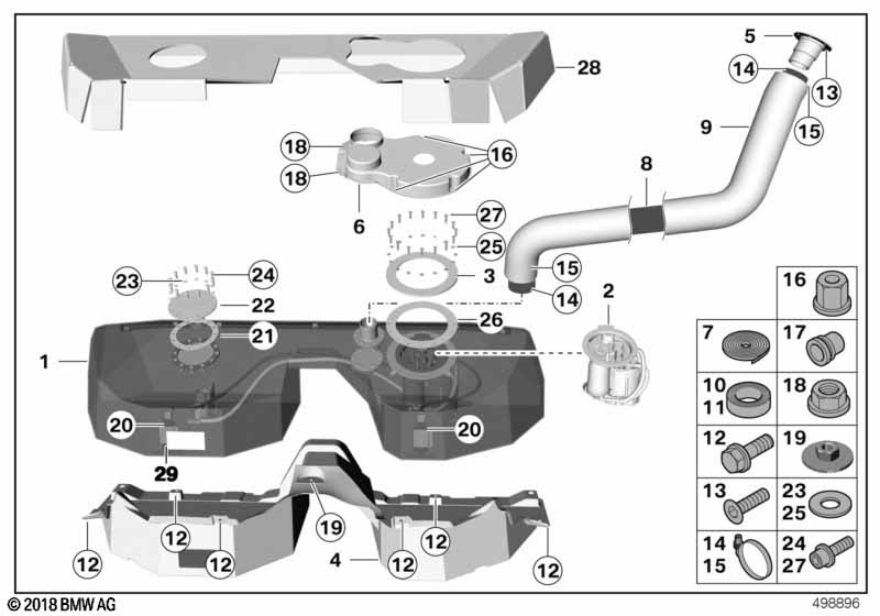 Genuine BMW 16008334185 Transfer Pump INKL. 90°ANSCHL (Inc. M235i Racing) | ML Performance UK Car Parts