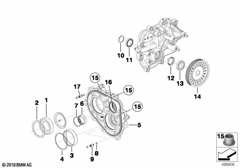 Genuine BMW 23008419619 Lock Ring RH SIDE COVER (Inc. M6 GT3) | ML Performance EU Car Parts